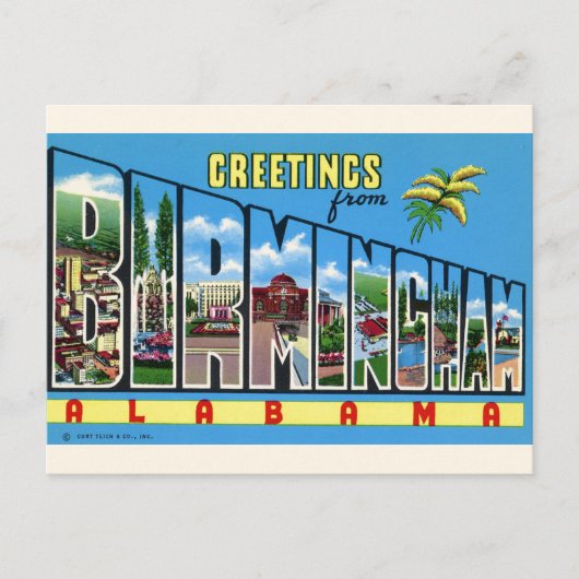 Groeten uit Birmingham Briefkaart (Voorkant)