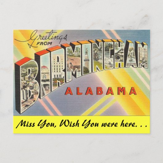 Groeten uit Birmingham Briefkaart (Voorkant)