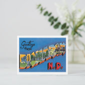Groeten uit Bismarck North Dakota US City Briefkaart (Staand voorkant)