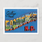 Groeten uit Bismarck North Dakota US City Briefkaart (Voorkant)