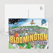 Groeten uit Bloomington Indiana (briefkaart) Briefkaart (Voorkant / Achterkant)