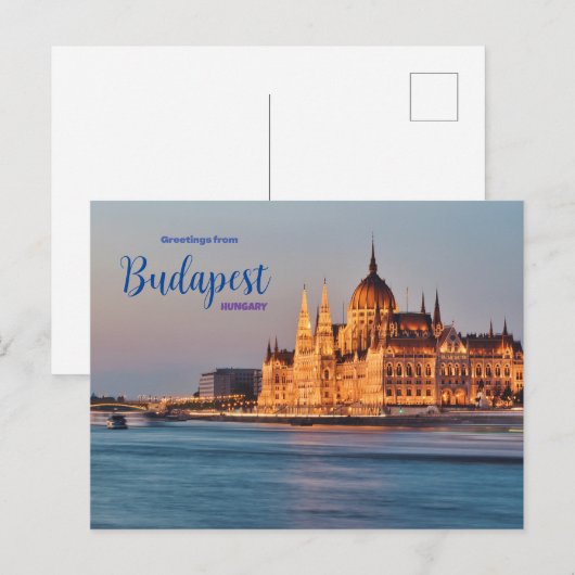 Groeten uit Boedapest Hongarije Briefkaart Schilde (Voorkant / Achterkant)