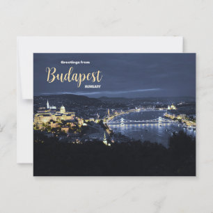 Groeten uit Boedapest Hongarije Schilderachtig Bri Briefkaart