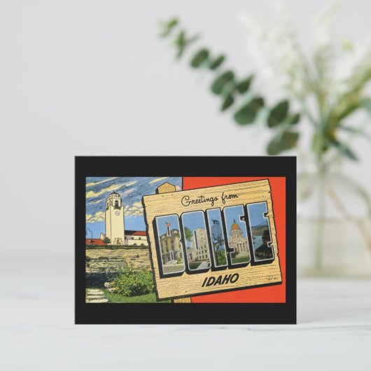 Groeten uit Boise Idaho Briefkaart (Staand voorkant)