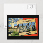 Groeten uit Boise Idaho Briefkaart (Voorkant / Achterkant)