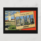 Groeten uit Boise Idaho Briefkaart (Voorkant)