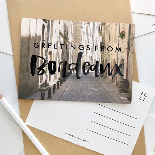Groeten uit Bordeaux Frankrijk Reizen Briefkaart