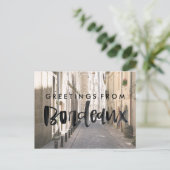 Groeten uit Bordeaux Frankrijk Reizen Briefkaart (Staand voorkant)