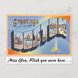 Groeten uit Boston Briefkaart