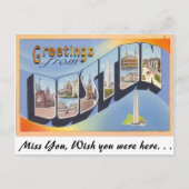 Groeten uit Boston Briefkaart (Voorkant)