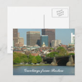 Groeten uit Boston Briefkaart (Voorkant / Achterkant)