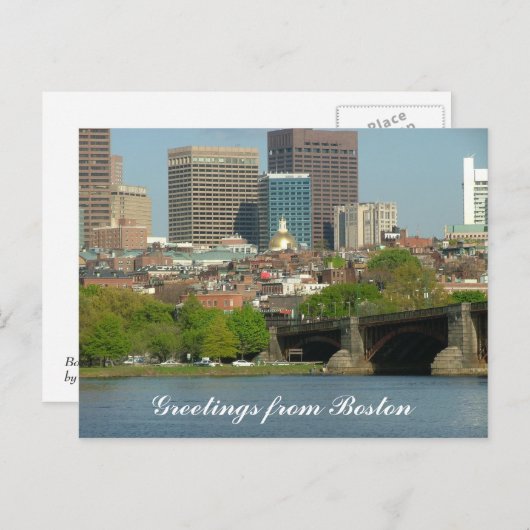 Groeten uit Boston Briefkaart (Voorkant / Achterkant)