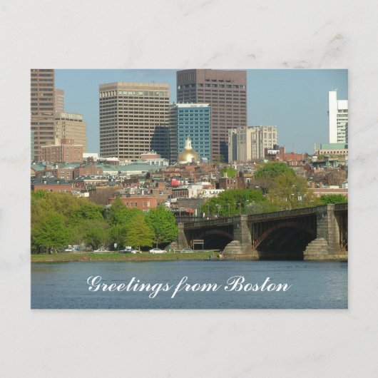 Groeten uit Boston Briefkaart (Voorkant)