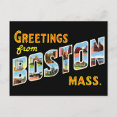 groeten uit Boston Briefkaart (Voorkant)