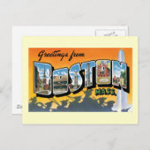 Groeten uit Boston, massaal Briefkaart (Voorkant / Achterkant)