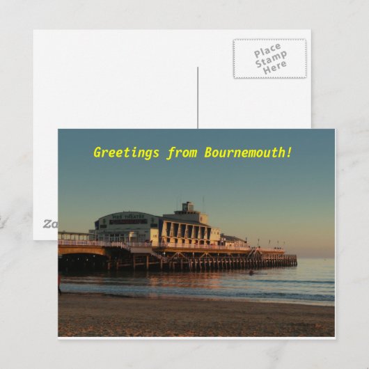Groeten uit Bournemouth! Briefkaart (Voorkant / Achterkant)