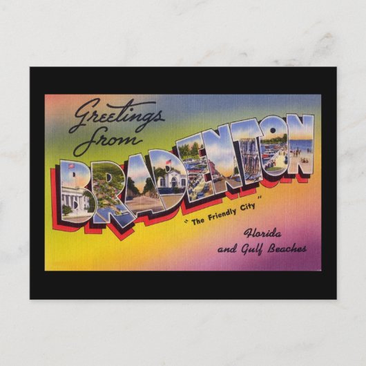 Groeten uit Bradenton Florida Briefkaart (Voorkant)