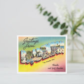 Groeten uit Bradenton, Florida en Gulf Travel Briefkaart (Staand voorkant)