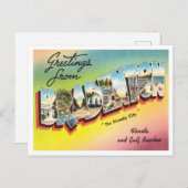 Groeten uit Bradenton, Florida en Gulf Travel Briefkaart (Voorkant / Achterkant)