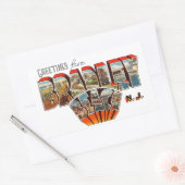 Groeten uit Bradley Beach New Jersey Rechthoekige Sticker (Envelop)