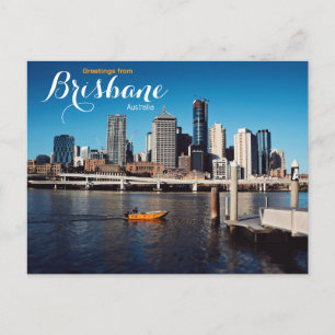 Groeten uit Brisbane Australië Ansichtkaart Briefkaart