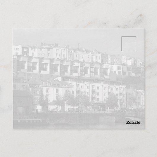 Groeten uit Bristol Harbourside Huizen Briefkaart (Achterkant)