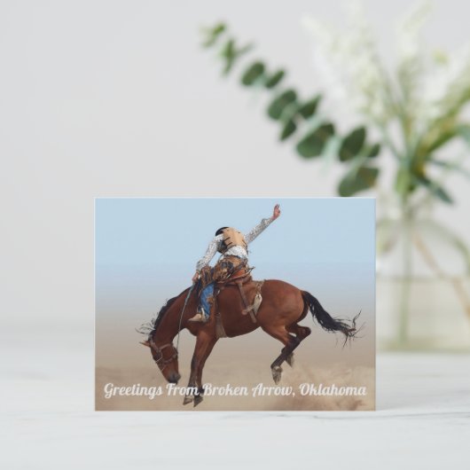 Groeten uit Broken Arrow, Oklahoma Briefkaart (Staand voorkant)