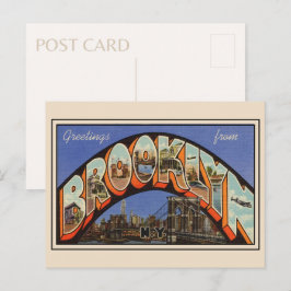 Groeten uit Brooklyn New York 1943 Briefkaart