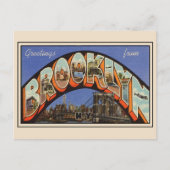 Groeten uit Brooklyn New York 1943 Briefkaart (Voorkant)