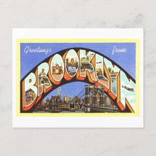  groeten uit Brooklyn, New York Briefkaart