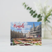 Groeten uit Brussel België Schilderachtig Briefkaa Briefkaart (Staand voorkant)