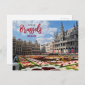 Groeten uit Brussel België Schilderachtig Briefkaa Briefkaart (Voorkant / Achterkant)