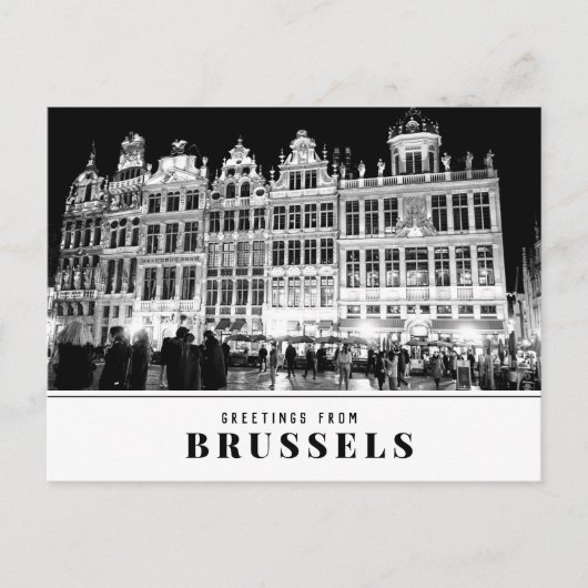 Groeten uit Brussel op een briefkaart (Voorkant)