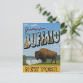 Groeten uit Buffalo New York Briefkaart (Staand voorkant)