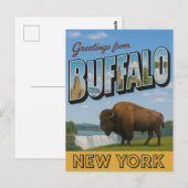 Groeten uit Buffalo New York Briefkaart (Voorkant / Achterkant)