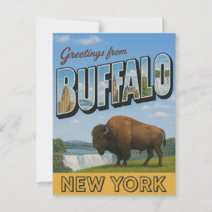 Groeten uit Buffalo New York Briefkaart