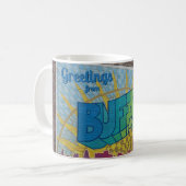 Groeten uit Buffalo, New York. Koffiemok (Voorkant links)