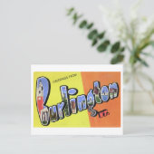 groeten uit Burlington, Vermont Briefkaart (Staand voorkant)
