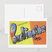 groeten uit Burlington, Vermont Briefkaart (Voorkant / Achterkant)