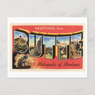  groeten uit Butte, Montana Briefkaart