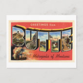 groeten uit Butte, Montana Briefkaart (Voorkant)