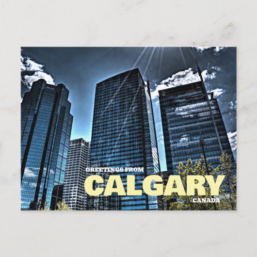 Groeten uit Calgary Canada Ansichtkaart Briefkaart (Voorkant)