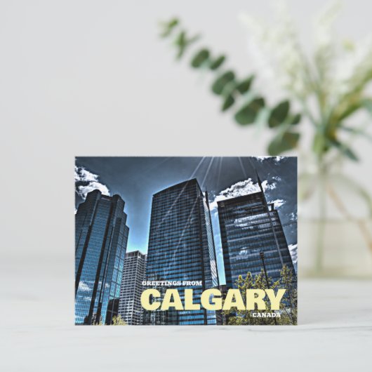 Groeten uit Calgary Canada Briefkaart (Staand voorkant)