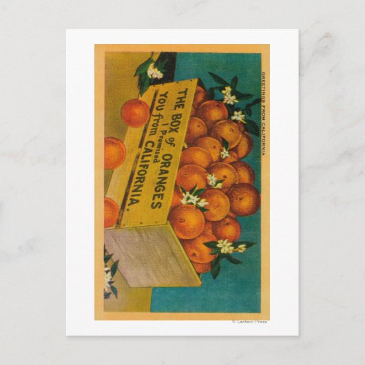 Groeten uit Californië, Box OrangeState Briefkaart (Voorkant)