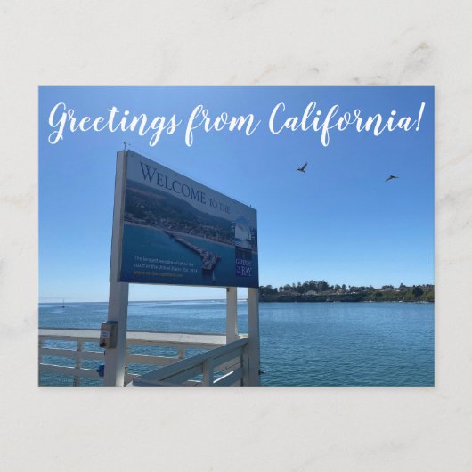 Groeten uit Californië! Briefkaart (Voorkant)