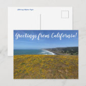 Groeten uit Californië! Briefkaart (Voorkant / Achterkant)