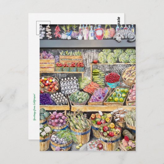 Groeten uit Californië! Briefkaart (Voorkant / Achterkant)