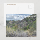 Groeten uit Californië! Briefkaart (Voorkant / Achterkant)