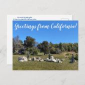 Groeten uit Californië! Briefkaart (Voorkant / Achterkant)