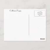 Groeten uit Californië! Briefkaart (Achterkant)